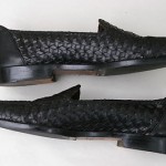 Men’s Cole Haan Bragano Woven Leather Loafers 9 M- Black
