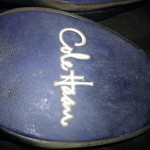 MENS COLE HAAN NIKE AIR LEATHER SHOES BLUE OXFORD SPORT SIZE 12
