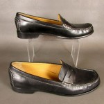 Mens COLE HAAN Black Leather Penny Loafers Size 10.5 B    EUC
