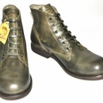 $350 NEW Diesel TATRA ORIGINAL Military Green Leather Ankle Boots 46/12.5