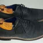 Cole Haan Nike Air gray leather & suede gray cap toe dress/casual shoes 12M
