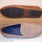 COLE HAAN Air Mitchell Venetian Size 10 M Tan Nubuck Leather Loafers Mens Shoes