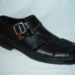 COLE HAAN Nike Air Black Leather Closed Back Fisherman Sandal/Casual Shoes 10 M