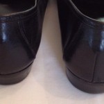COLE HAAN  Slip-on Penny LOAFERS Two-Tone Black & Tan LEATHER Italy Mens 8 M