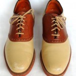 Men’s COLE HAAN Leather Oxford Shoes Size 9 D Brown/Bone