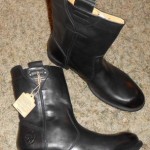 Diesel Mid Calf Pull On Riding Boot Shoe Black Leather Mens Size 12 EU Size 45