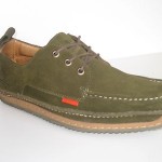 J-Shoes mens 8 vintage oxfords clarks used green suede