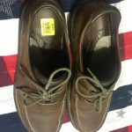 Mens CLARKS Brown Leather Casual Oxfords Shoes Size 10.5M Euc!