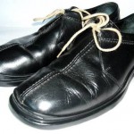 COLE HAAN NIKE AIR SHOES LEATHER MEN’S  BLACK TUMBLE WAX  STITCH OXFORDS SZ 10.5