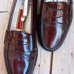 Cole Haan Mens Dress Shoes Size 9D Burgundy Leather Casual Slip On Penny Loafers