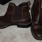 COLE HAAN FORMAL ANKLE BOOT SLIP ONS MENS SIZE 13 WINGTIPS