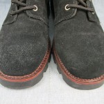 DIESEL Black Suede Lace-Up Work Boots Size 7.5