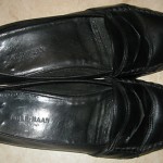 Mens Cole Haan Blk All Leather Italian Classic Penny Loafers sz 11 W