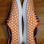 Vans CLEMSON TIGERS Orange & Purple Paw Print Canvas Shoes Men’s 13 RARE!!!