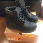 Timberland 6 Inch Boots Black Suede Sz 8 Pre Owned