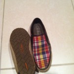 Cole Haan Nike Air Mens Plaid Canvas And Brown Leathwr Loafers Size  8D