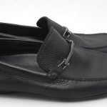 MENS BLACK LEATHER HUGO BOSS DRIVING SHOES MOCS MOCCASINS LOAFERS 8.5