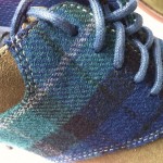 Mens Cole Haan olive green suede and blue tartan plaid laceup ( size 8.5)