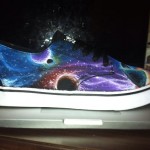 Galaxy Custom Painted Drawn Size 9 Shoes Air Speeds Vans Nike