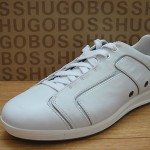 NEW HUGO BOSS BLACK MENS ‘SUMON’ SNEAKERS IN WHITE SIZE US 9, UK 8, EU 42