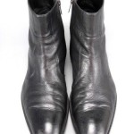 Hugo Boss Black Leather Side zip Ankle Boots Men’s eu 9.5 us 10.5