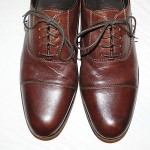 COLE HAAN MENS SZ 9.5 DARK BROWN LEATHER OXFORDS COMFORT SHOES