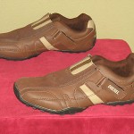 Mens PRE-OWNED Diesel Loop on Each Side Slip-on Sneakers Shoes – Brown – Size 10