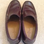 COLE HAAN Mens Brown Tumble Leather Gore Loafers Shoes 10.5 M