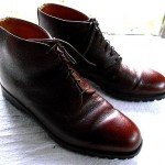 RARE! COLE HAAN 6 Hole Lace Up Ankle Boots Vibram Sole Brown Pebble Leather 9 M