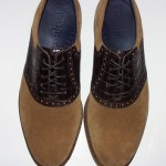 Cole Haan Carter Saddle Oxfords, Suede & Leather Upper, Brown, 8 M, New