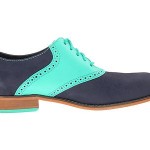 COLE HAAN AIR COLTON Saddle Peacoat Mint Oxfords Designer Shoes Mens 10 NEW
