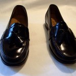 COLE HAAN BLACK LEATHER TASSEL LOAFERS SIZE 8 M EXCELLENT!