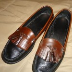 Cole Haan Mens Loafers Two Tone Leather Tassels Size 10 1/2M