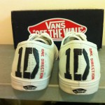 One Direction Custom Printed Vans shoes 7.5