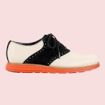 Cole Haan Lunargrand Saddle sz 8.5 9 Birch Black Suede Orange Pop Nike Lunarlon