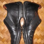 MEN’S COLE HAAN BLACK W/BROWN HEEL TRIM LOAFERS SHOES SIZE 9M