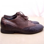 Hugo Boss Orange Label Brown Leather Oxford Wing Tip Brogue Lace Up Shoes Sz 11