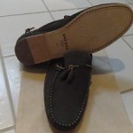 Diesel Men’s Fashion Loafers Grahl Anthracite Leather Boat Shoes sz 10.5 $160.00