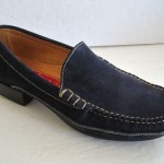 Cole Haan Mercedes Country Suede Blue Slip On Loafers Moccasin Shoes 6.5 6 1/2