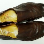 COLE HAAN Rust-Brown Leather Slip-On Loafers – US 10 M