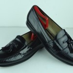 COLE HAAN CITY LEATHER TASSEL LOAFERS 13 D MENS CASUAL DRESS SHOES BLACK SLIPONS