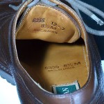 Cole Haan Mens 8.5M Brown Pebbled Leather Split Toe Lace up Oxford Shoes