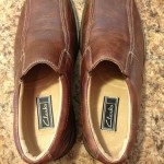 CLARKS  Leather  Moccasin Shoes Color: Brown  Size: Men’s 10w