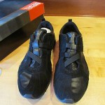 NEW with Box DIESEL NIIGATA Mens shoes size 11 solid black suede ortholite 0087