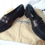 Men’s size 11 BRAGANO Black GENUINE CROCODILE shoes Cole Haan Loafer Leather