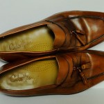 COLE HAAN Camel Tan Leather Tassel Slip-On Loafers – US 11 M