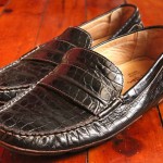 Stunning Cole Haan Hand Sewn Croc Driving Loafer Made In Italy Sz 10 1/2M