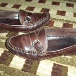 Cole Haan Brown Leather Buckle Loafer Shoes Sz 12 Mens Genuine Handsewn