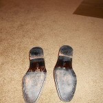 Cole Haan mens dark brown shoes with Nike Air Sole size 11 M