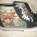 Vans IRON MAIDEN THE TROOPER Off the Wall Skate Hi Top Sneakers Sk8-Hi Shoes